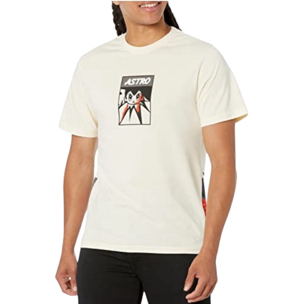 Southpole x Astro Boy Men’s Graphic T-Shirt in Cream | Size Medium